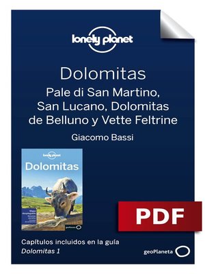 cover image of Dolomitas 1_7. Pale di San Martino, San Lucano, Dolomitas de Belluno y Vette Fel